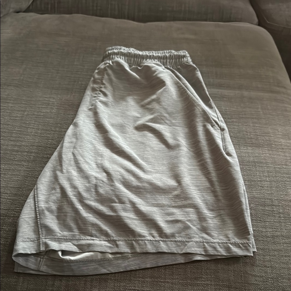 Lululemon Athletica Gray Asymmetrical A-Line Athletic Shorts